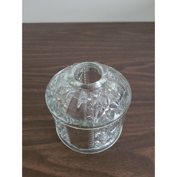 Fairy Lamp Indiana Glass Stars and Bars Top ONLY - Picture 3 of 6